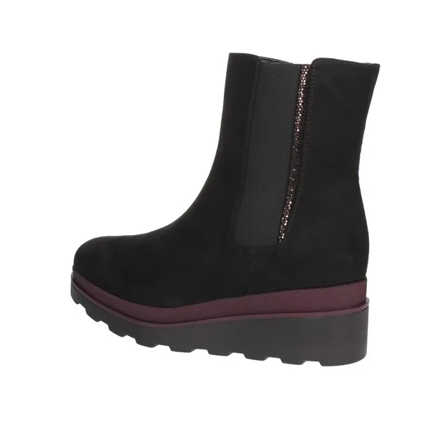 Cinzia Soft  STIVALETTI ZEPPA MM874024CF NERO/BORDEAUX
