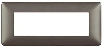 Placca 6 Moduli Matix, in Tecnopolimero, Nichel Nero - BTICINO AM4806GNN 
